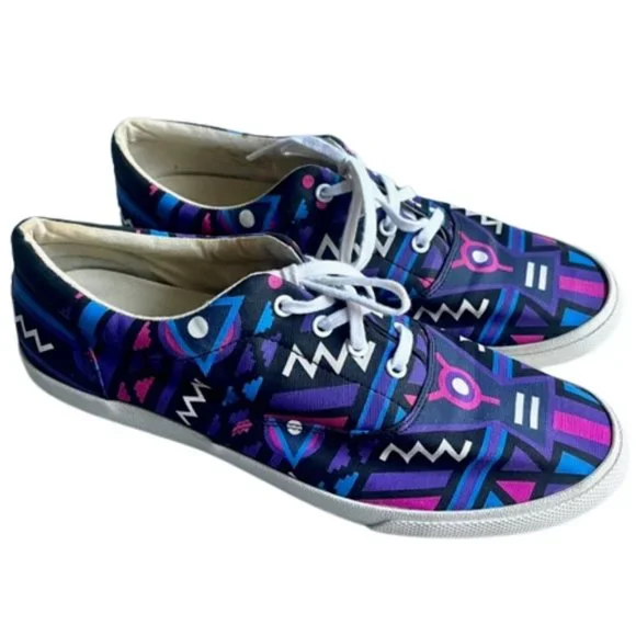 Bucketfeet Cosmos 2 Lace Up Canvas Sneakers Purple/Black - EU 41/US 10 - Picture 3 of 14